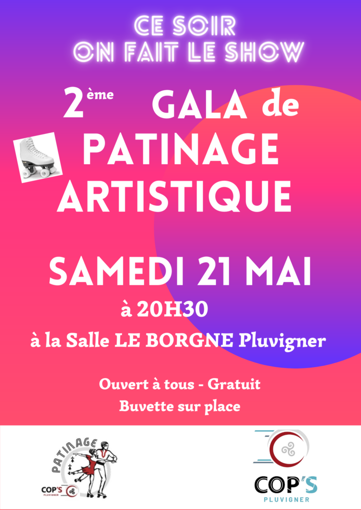 La section Patinage Artistique organise son gala le samedi 21 mai